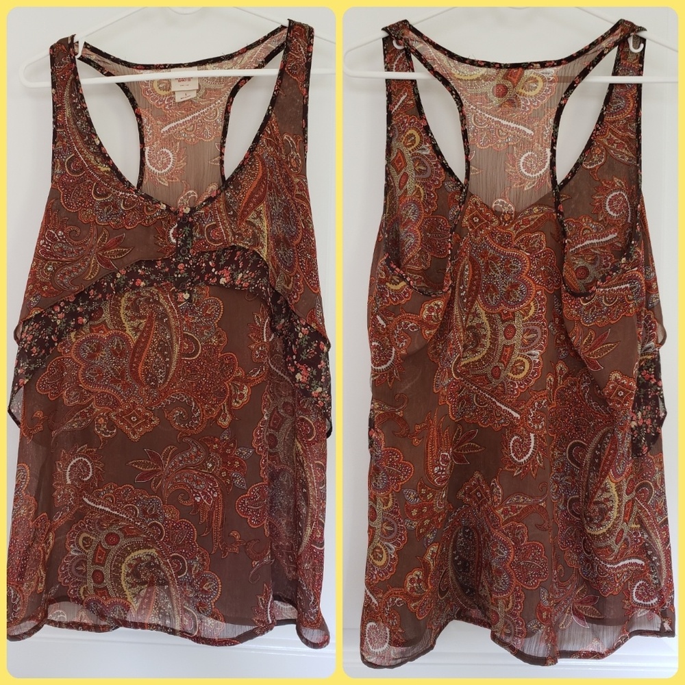 Mossimo Paisley Racerback Tank